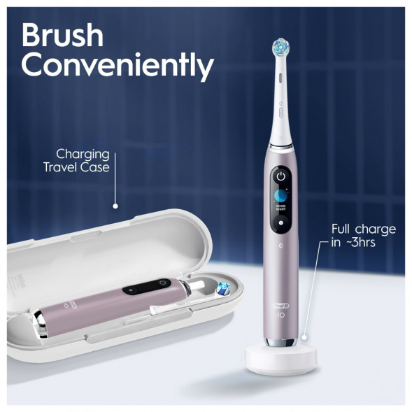 Электрическая зубная щетка Oral-B iO Series 9s (387194), Розовый кварц во Владимире