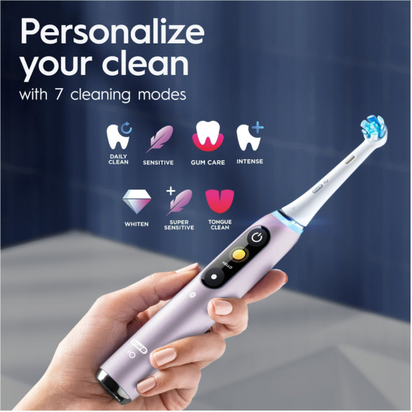 Электрическая зубная щетка Oral-B iO Series 9s (387194), Розовый кварц во Владимире