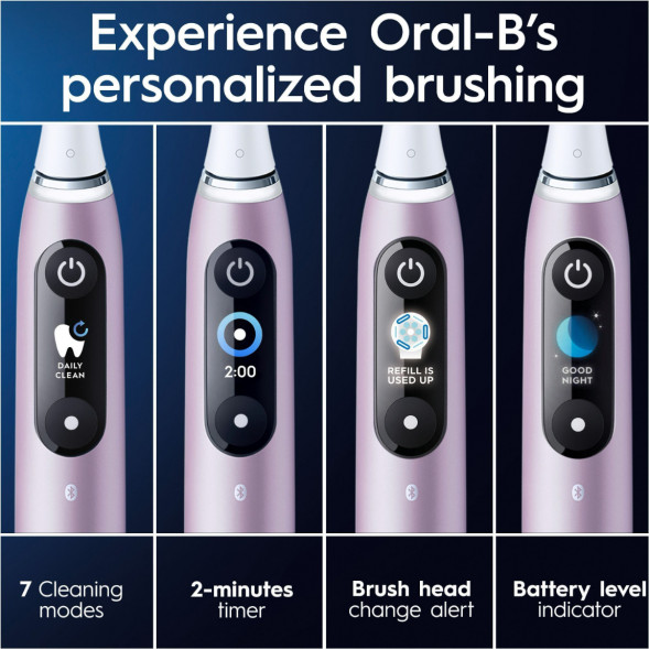 Электрическая зубная щетка Oral-B iO Series 9s (387194), Розовый кварц во Владимире