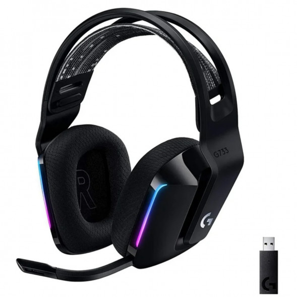 Игровая гарнитура Logitech G733 RGB Lightspeed Wireless, черный во Владимире