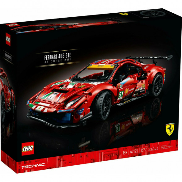Конструктор LEGO Technic 42125 Ferrari 488 GTE &amp;quot;AF Corse #51&amp;quot; во Владимире
