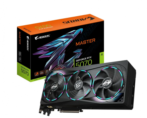 Видеокарта Gigabyte GeForce RTX 5070 AORUS MASTER, 12 ГБ GDDR7 во Владимире