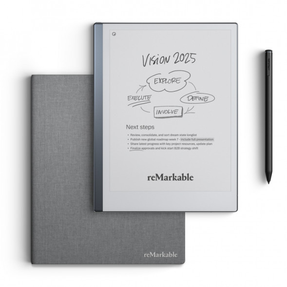 Графический планшет reMarkable 2 со стилусом Marker Plus и чехлом Book Folio серый (RM114) во Владимире