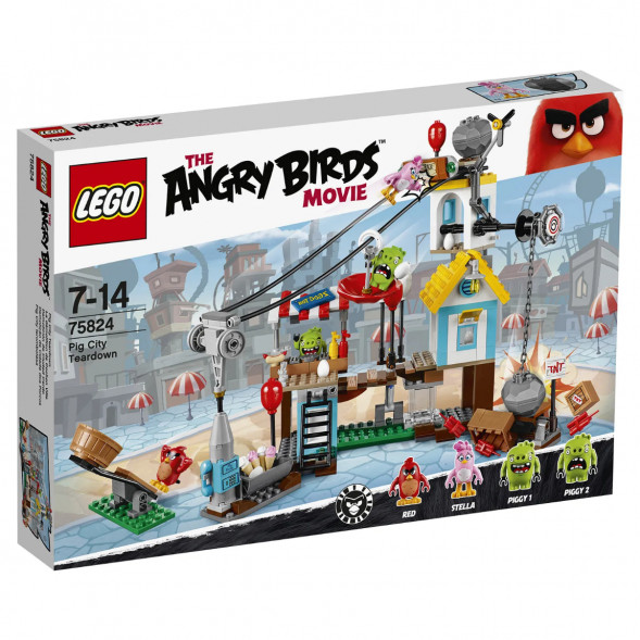 Конструктор LEGO Angry Birds 75824 Разгром Свинограда во Владимире