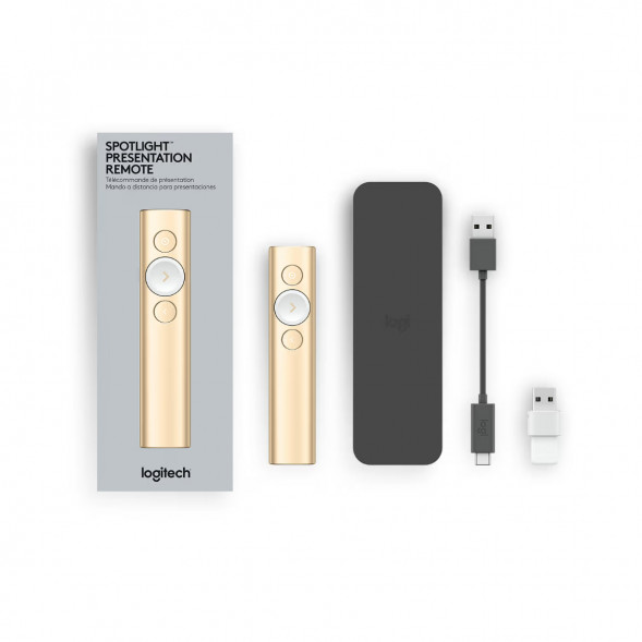 Презентер Logitech Spotlight Presentation Remote золотой во Владимире