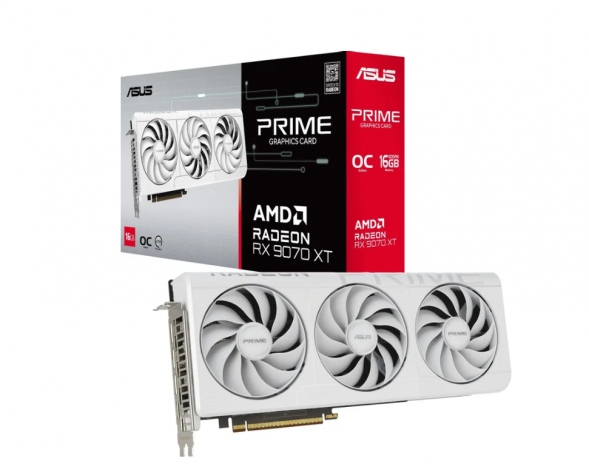 Видеокарта Asus RX 9070 XT PRIME OC Edition, 16 Гб GDDR6 UltraHD во Владимире