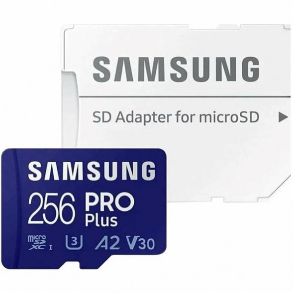 Карта памяти micro SDXC 256Gb Samsung PRO Plus U3 A2 V30 180/130MB/s во Владимире