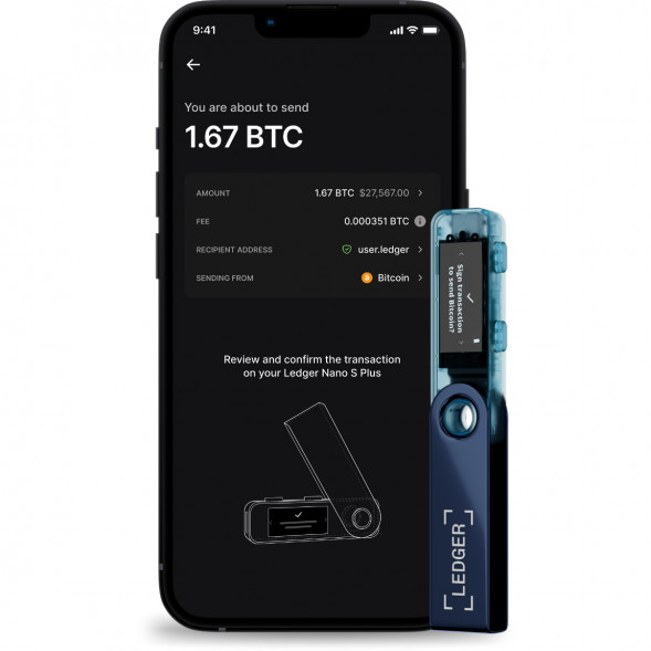Криптокошелек Ledger Nano S Plus 1 шт., Neptune Blue во Владимире