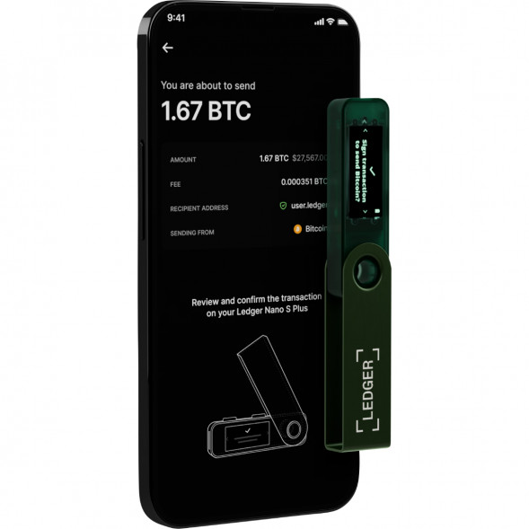 Криптокошелек Ledger Nano S Plus 1 шт., Emerald Green во Владимире