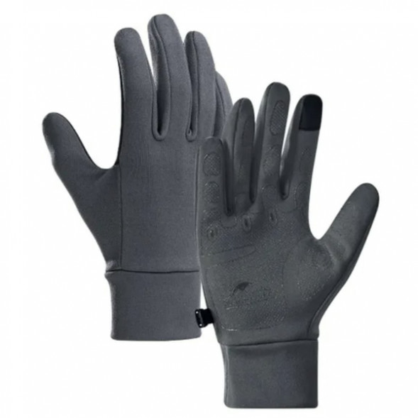 Перчатки сенсорные спортивные Naturehike Outdoor Full Touch GL10 (серый, L) во Владимире