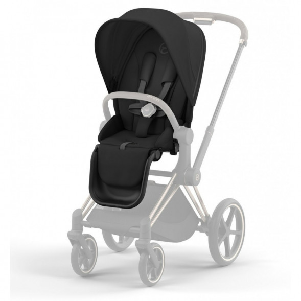 Коляска 2 в 1 Cybex Priam IV Sepia Black, шасси Rosegold во Владимире