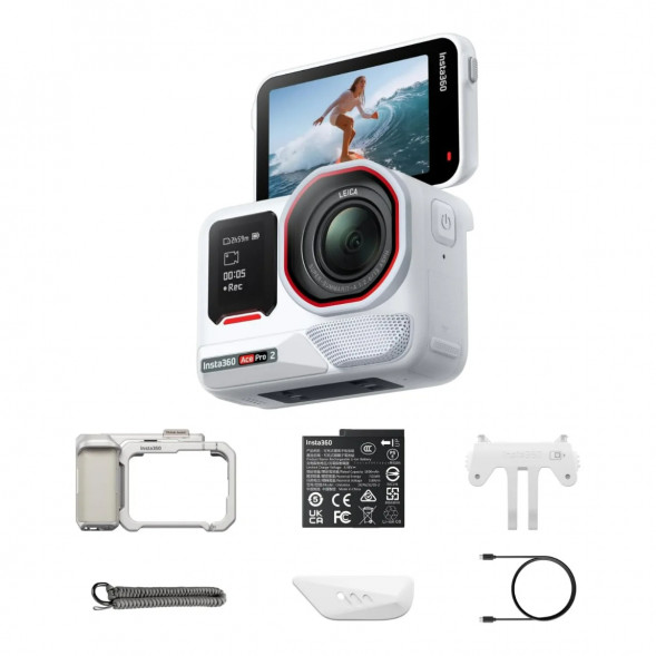 Экшн-камера Insta360 Ace Pro 2 Single Battery Xplorer Bundle, Arctic White во Владимире