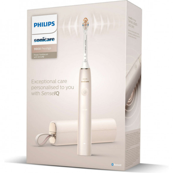 Звуковая зубная щетка Philips Sonicare 9900 Prestige HX9992, золотистое шампанское во Владимире
