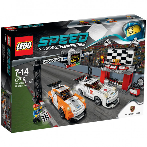 Конструктор LEGO Speed Champions 75912 Финишная линия гонки Porsche 911 GT во Владимире