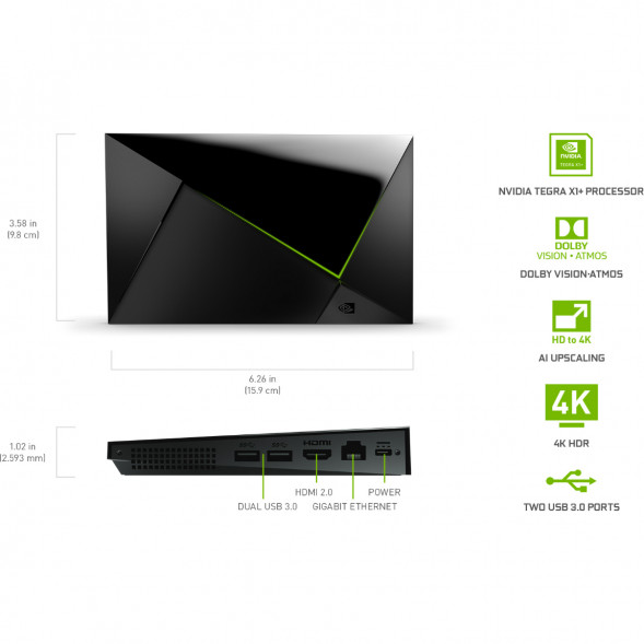 ТВ-приставка NVIDIA SHIELD TV PRO, черный во Владимире