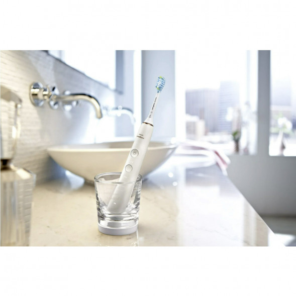 Набор из 2 электрических зубных щеток Philips Sonicare DiamondClean 9000 HX9914/55, белый во Владимире