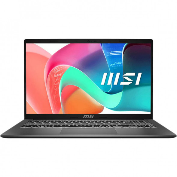 Ноутбук MSI Modern 15 F1MXG-1280RU (15.6&amp;quot;, IPS, Intel Core 7 150U, 10 ядер, 16 ГБ DDR5, SSD 512 ГБ, Intel Iris Xe Graphics, Windows 11), чёрный во Владимире