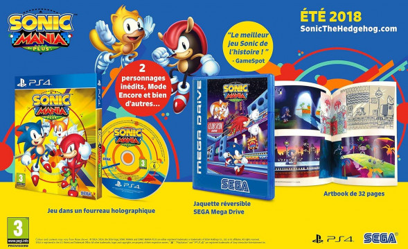 Игра Sonic Mania Plus (+ Артбук) [PS4, русские субтитры] во Владимире