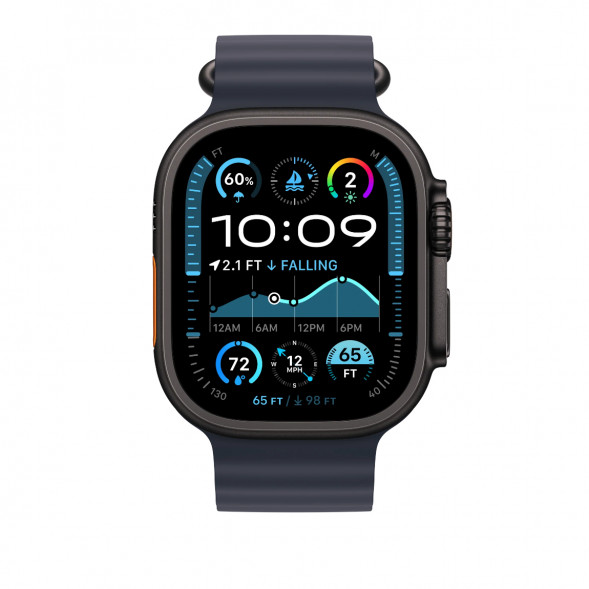 Ремешок Apple Watch 49мм Navy Ocean Band - Black Titanium Finish (MYPA3) во Владимире