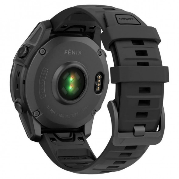Умные часы Garmin Fenix E 47мм Amoled Slate Grey Steel с чёрным силиконовым ремешком 010-03025-01 во Владимире