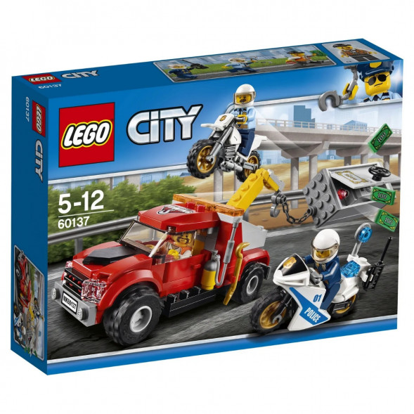 Конструктор LEGO City Police 60137 Побег на буксировщике во Владимире