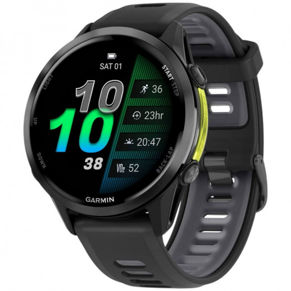 Умные часы Garmin Forerunner 970 Carbon Gray DLC Titanium ремешок Black/Translucent Whitestone 010-02969-10 во Владимире