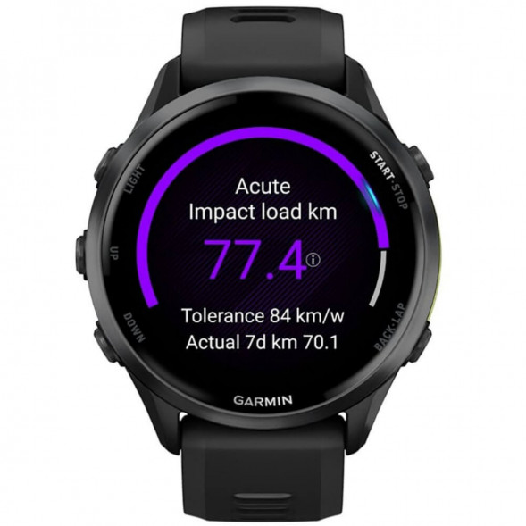 Умные часы Garmin Forerunner 970 Carbon Gray DLC Titanium ремешок Black/Translucent Whitestone 010-02969-10 во Владимире