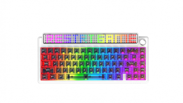 Беспроводная игровая механическая клавиатура Ajazz Pixel 68, 8K, Hot-Swap, RGB, с матричным LED экраном во Владимире