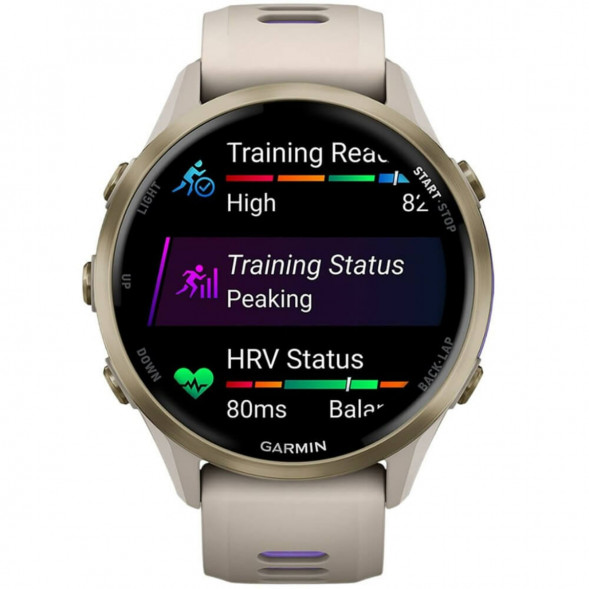 Умные часы Garmin Forerunner 970 Soft Gold Titanium/French Gray Translucent Indigo Band 010-02969-12 во Владимире