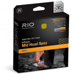 Леска RIO InTouch Mid Head Spey 9/10F 710gr, Green/Orange/Straw