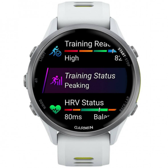 Умные часы Garmin Forerunner 970 Titanium Whitestone/Translucent Amp Yellow Band 010-02969-11 во Владимире