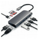 USB-концентратор Satechi Aluminum Type-C Multimedia Adapter (ST-TCMM8PA), разъемов: 4, space gray во Владимире