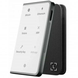 Аппаратный холодный криптокошелек Ledger Stax c чехлом Magnet Shell Black + Recovery Key