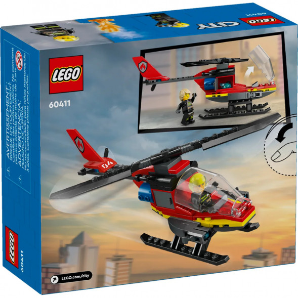 Конструктор LEGO City 60411 Пожарно-спасательный вертолет во Владимире