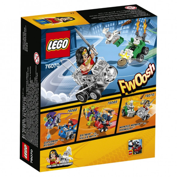 Конструктор LEGO Super Heroes 76070 Mighty Micros: Чудо-женщина против Думсдэя во Владимире