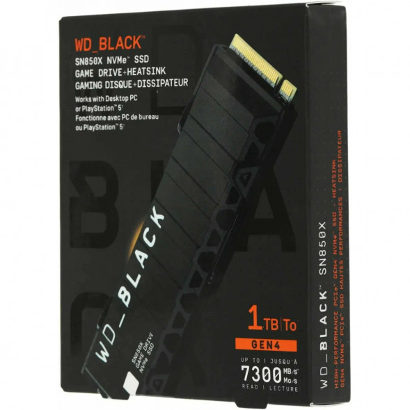 SSD накопитель Western Digital WD Black SN850X NVMe, 1TB (WDS100T2XHE) во Владимире