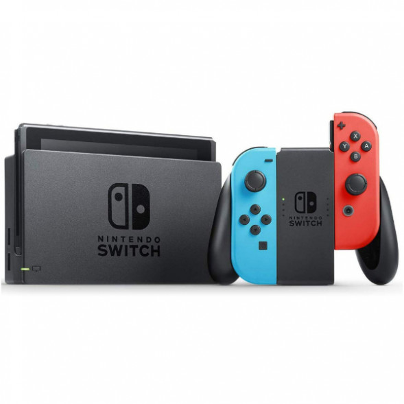 Игровая приставка Nintendo Switch rev.2 32 ГБ, красный/синий во Владимире