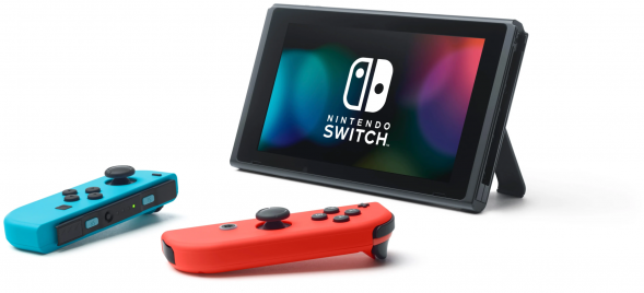 Игровая приставка Nintendo Switch rev.2 32 ГБ, красный/синий во Владимире