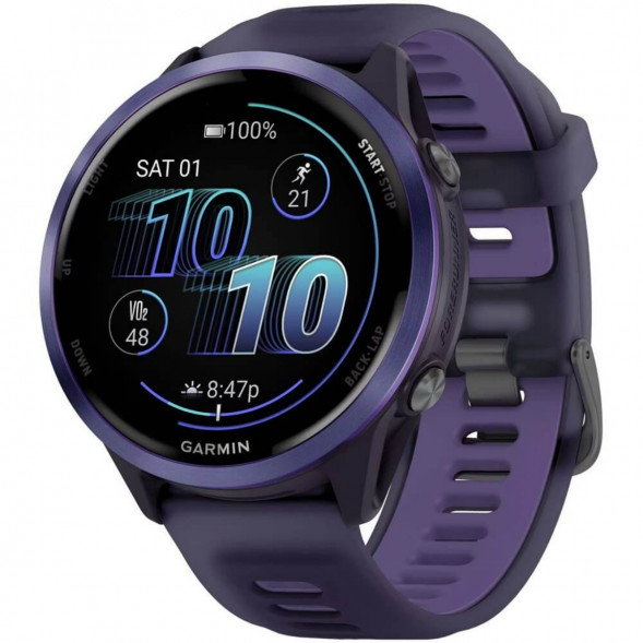 Умные часы Garmin Forerunner 570 47 мм Indigo Aluminium/Translucent Imperial Purple/Indigo 010-02971-02 во Владимире