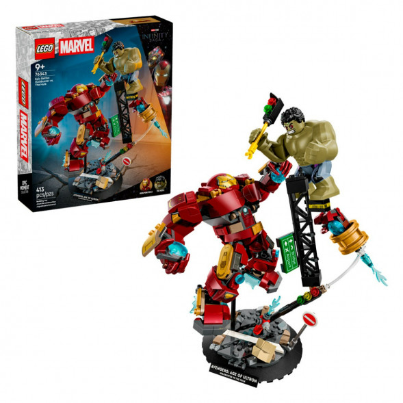 Конструктор LEGO Super Heroes 76343 Легендарная битва Халкбастера против Халка во Владимире