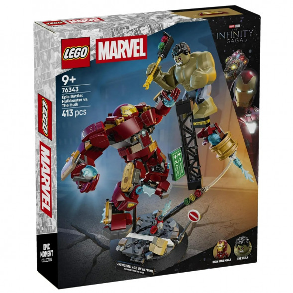 Конструктор LEGO Super Heroes 76343 Легендарная битва Халкбастера против Халка во Владимире