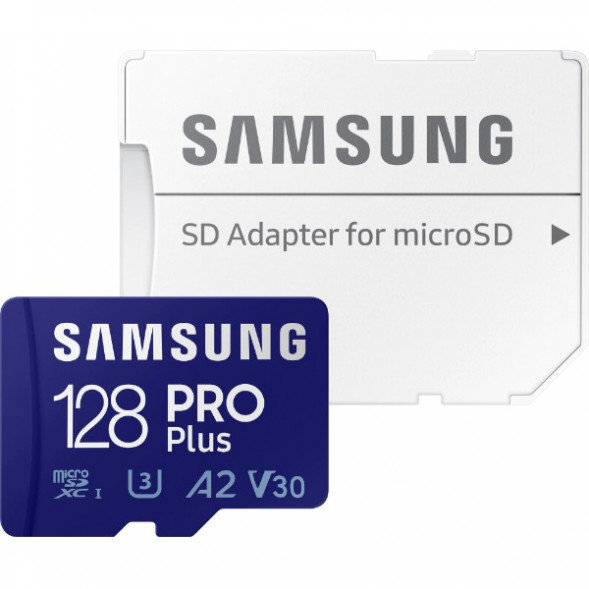 Карта памяти micro SDXC 128Gb Samsung PRO Plus U3 A2 V30 180/130MB/s (MB-MD128G-K) во Владимире