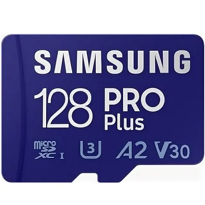 Карта памяти micro SDXC 128Gb Samsung PRO Plus U3 A2 V30 180/130MB/s (MB-MD128G-K) во Владимире