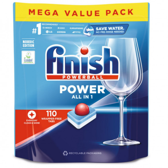 Таблетки для п/машины Finish Poweball Power All in 1, 110 шт. во Владимире