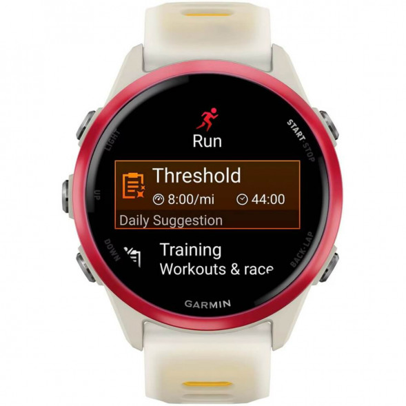Умные часы Garmin Forerunner 570 42 мм Raspberry Aluminium/Translucent Bone/Mango 010-02970-02 во Владимире