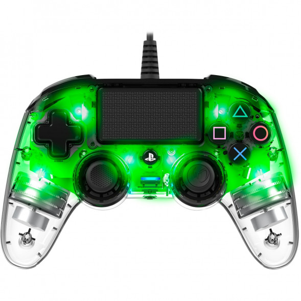 Геймпад проводной Nacon Illuminated Compact PS4, зеленый во Владимире