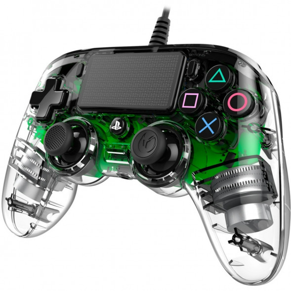 Геймпад проводной Nacon Illuminated Compact PS4, зеленый во Владимире