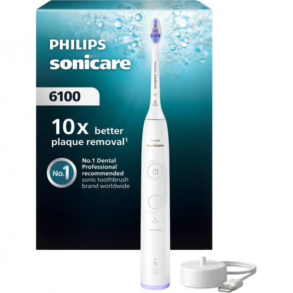 Электрическая зубная щётка Philips Sonicare 6100 HX7400/01, белый во Владимире