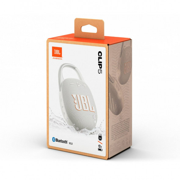 Портативная колонка JBL Clip 5, White во Владимире