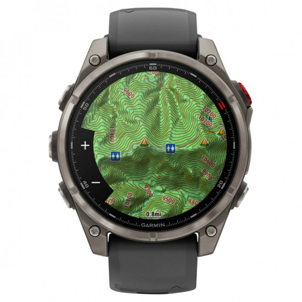 Умные часы Garmin Fenix 8 PRO, 47 мм, AMOLED, Sapphire, Titanium with Graphite/Black Silicone Band 010-03198-10 во Владимире